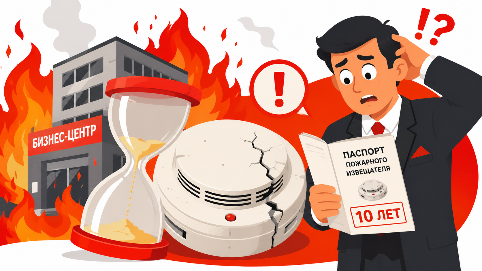 Эксплуатация пожарной сигнализации с истекшим сроком службы