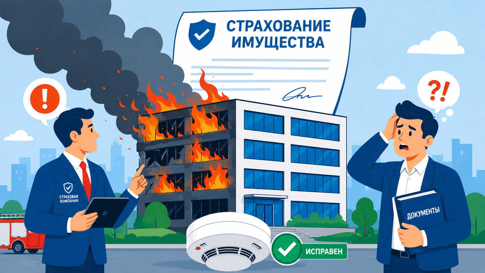 Требуется ли пожарная сигнализация при страховании бизнеса: как системы противопожарной защиты влияют на страхование имущества
