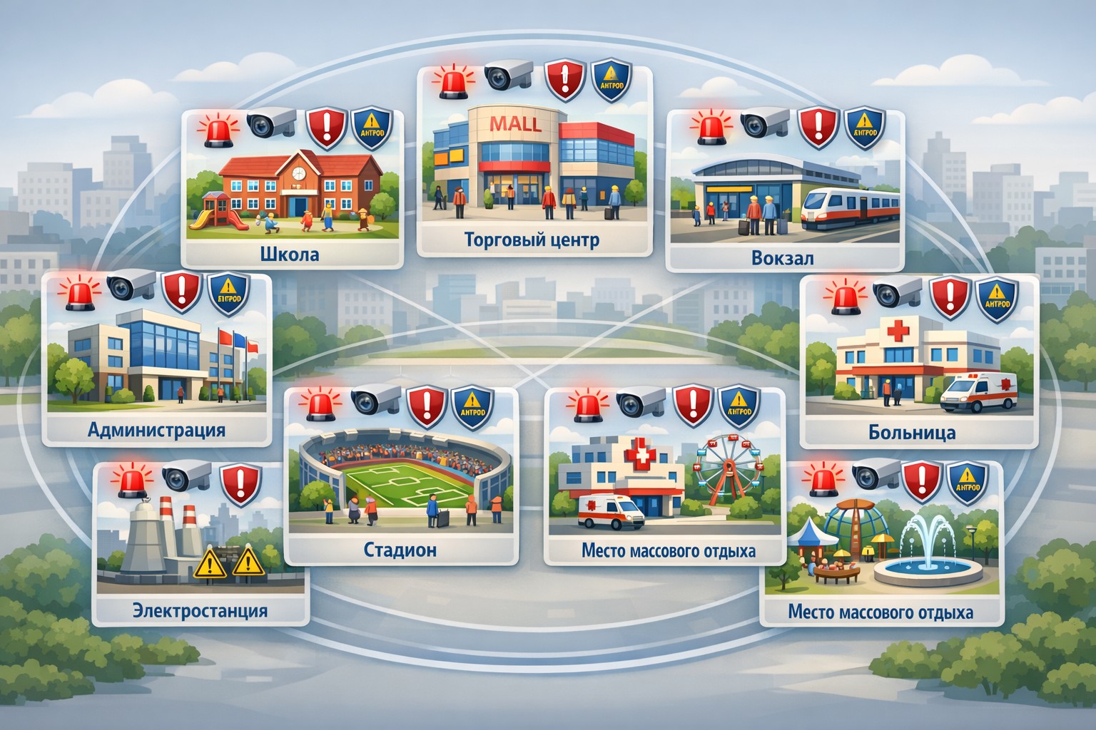 Объекты, подлежащие антитеррористической защите Объекты, подлежащие антитеррористической защите