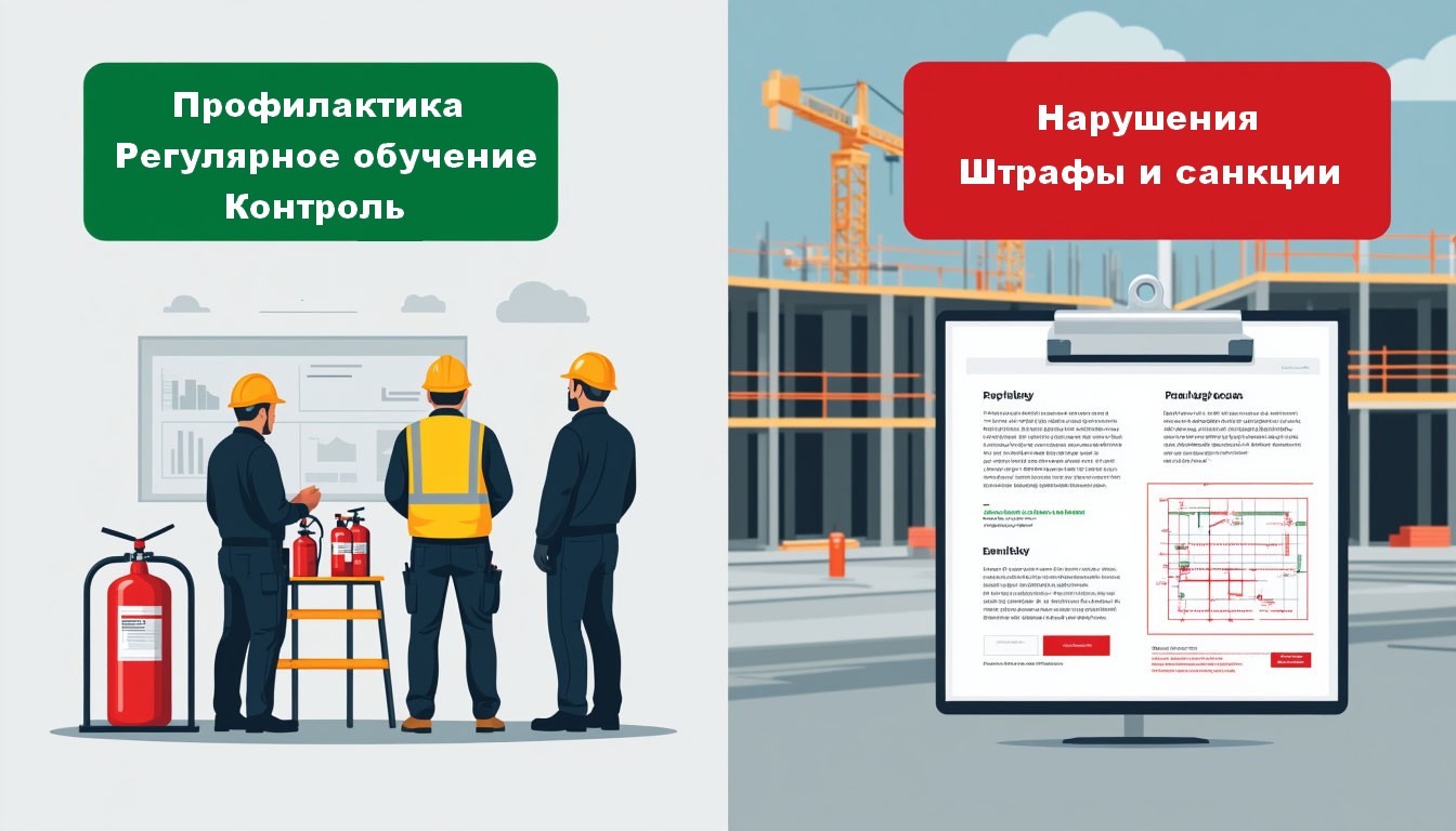 Профилактика нарушений пожарной безопасности на стройплощадке Профилактика нарушений пожарной безопасности на стройплощадке