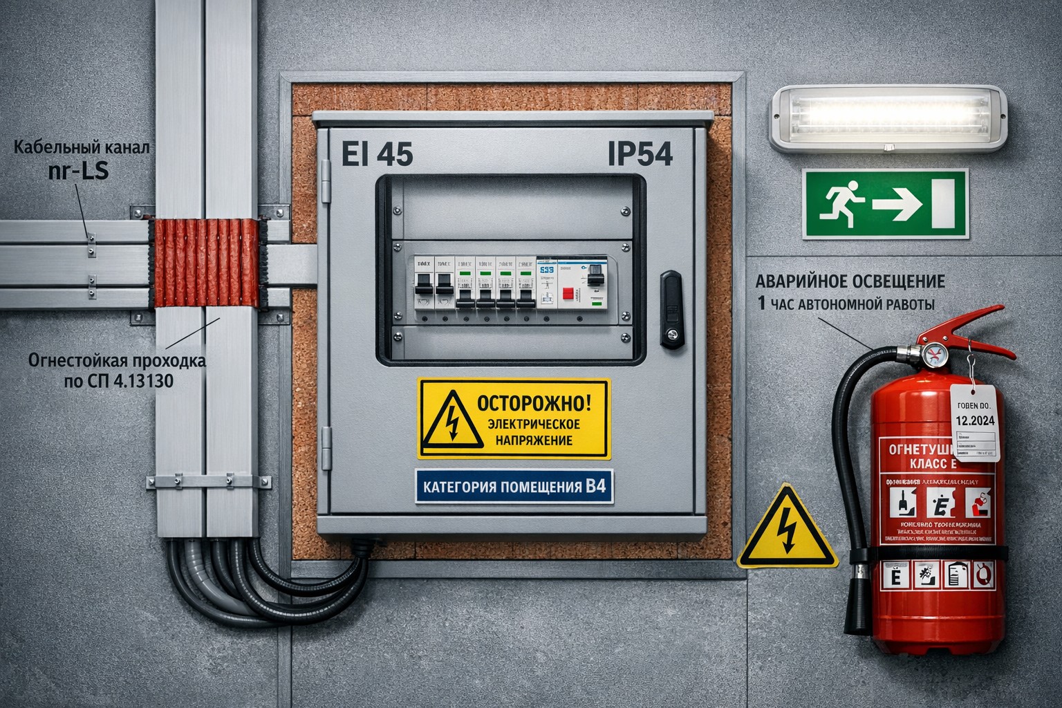 Противопожарная защита электрооборудования от возгораний и коротких замыканий