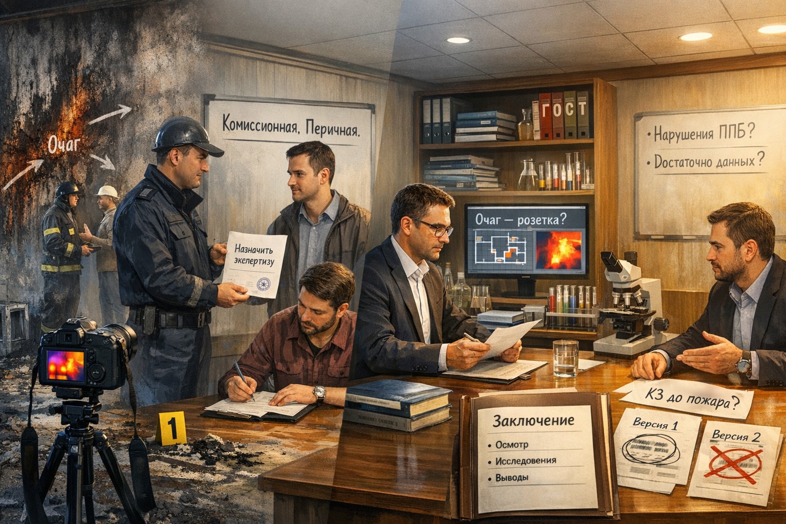 Пожарно-техническая экспертиза: виды, порядок назначения и типичные замечания
