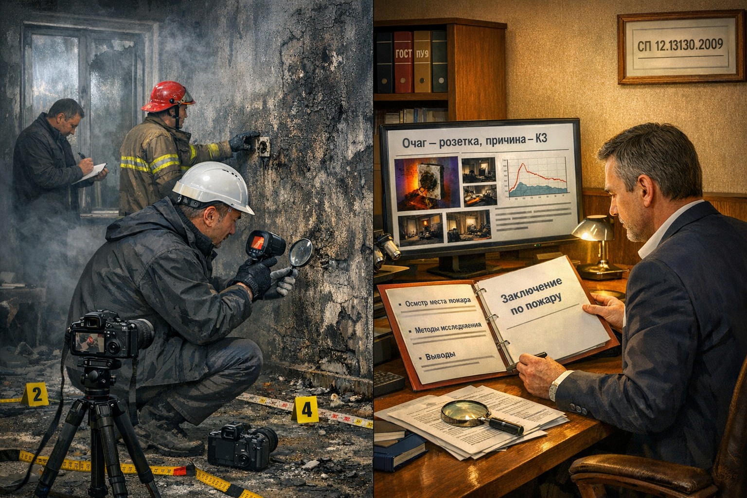 Как проводится пожарная экспертиза: методы и структура заключения