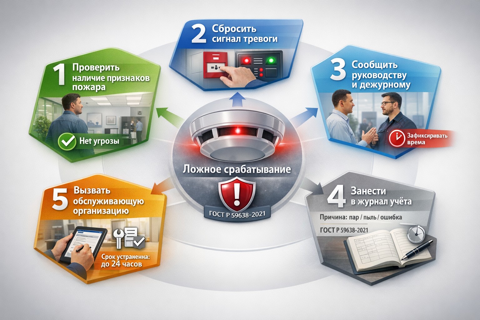 Что делать, если пожарная сигнализация срабатывает без пожара Что делать, если пожарная сигнализация срабатывает без пожара
