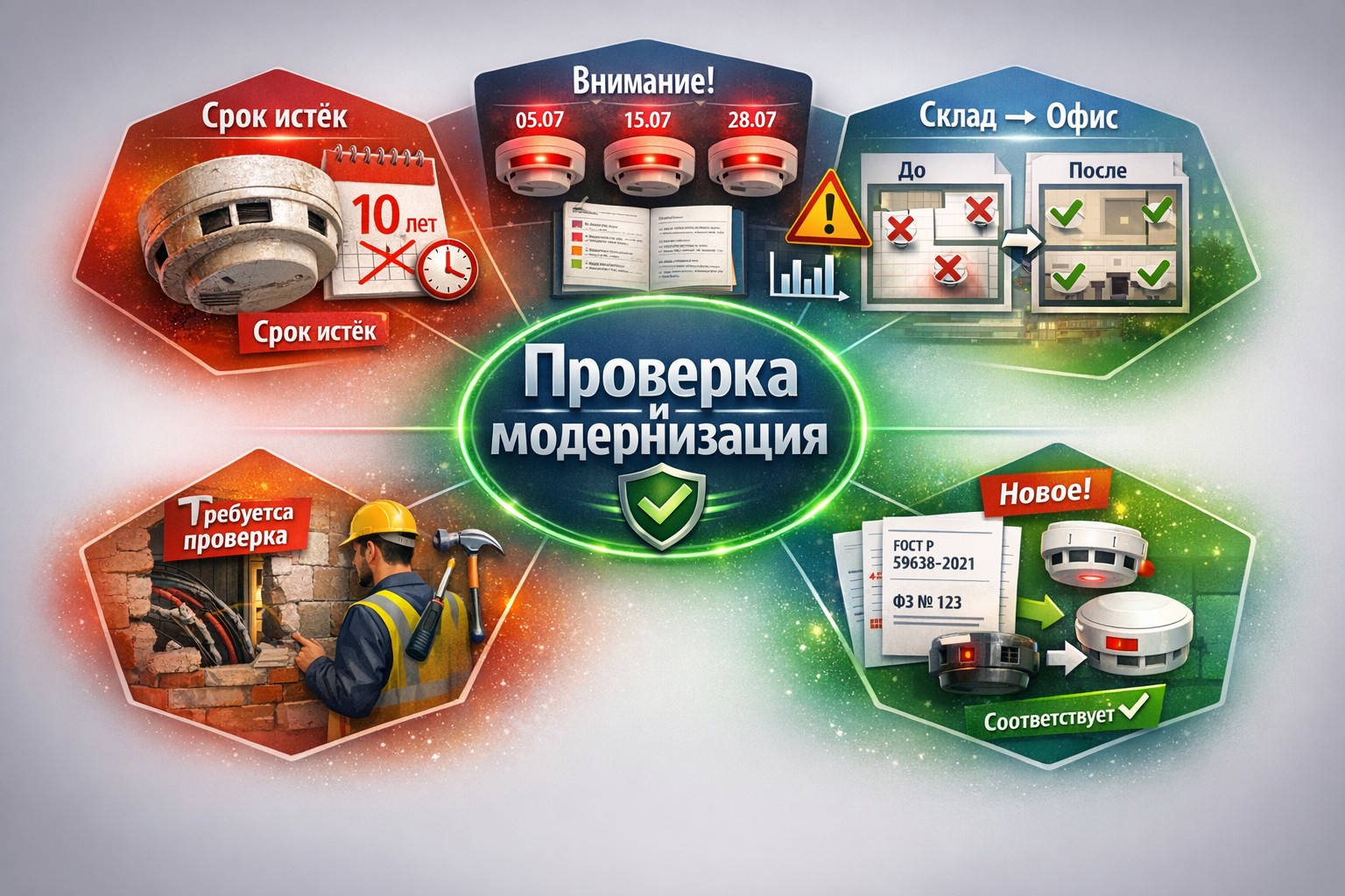 Когда необходимо провести проверку или модернизацию системы Когда необходимо провести проверку или модернизацию системы