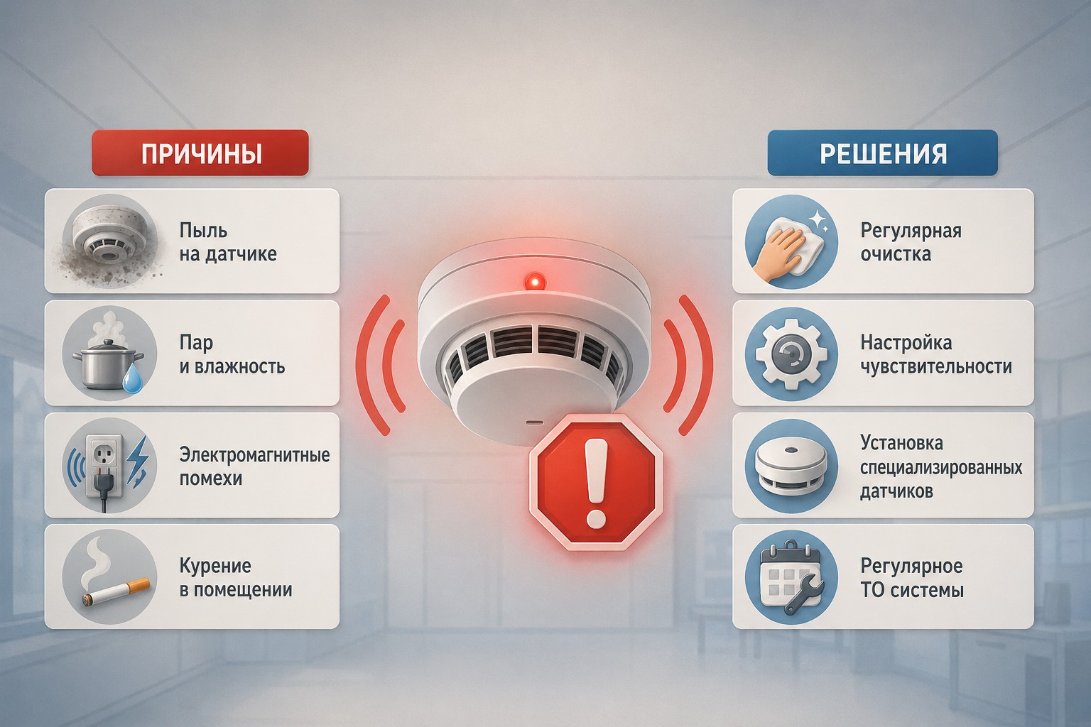 Ложные срабатывания пожарной сигнализации