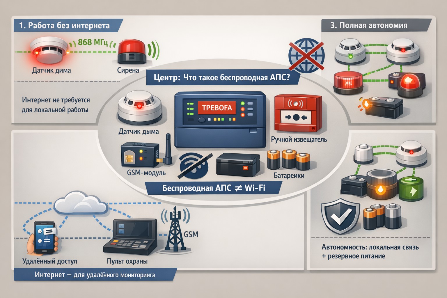 Работает ли беспроводная пожарная сигнализация без интернета на самом деле Работает ли беспроводная пожарная сигнализация без интернета