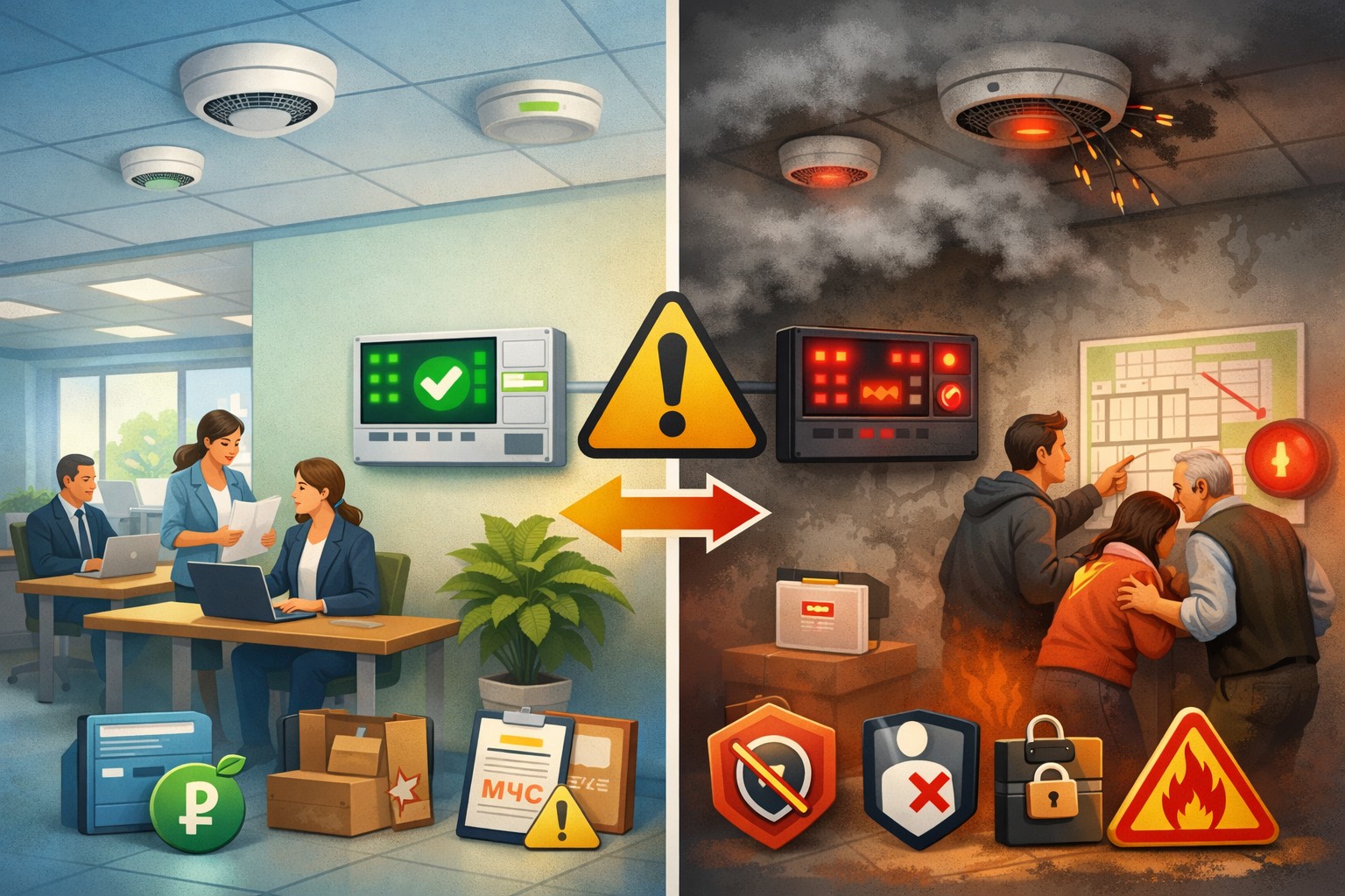 Риски отказа от модернизации пожарной сигнализации Риски отказа от модернизации пожарной сигнализации