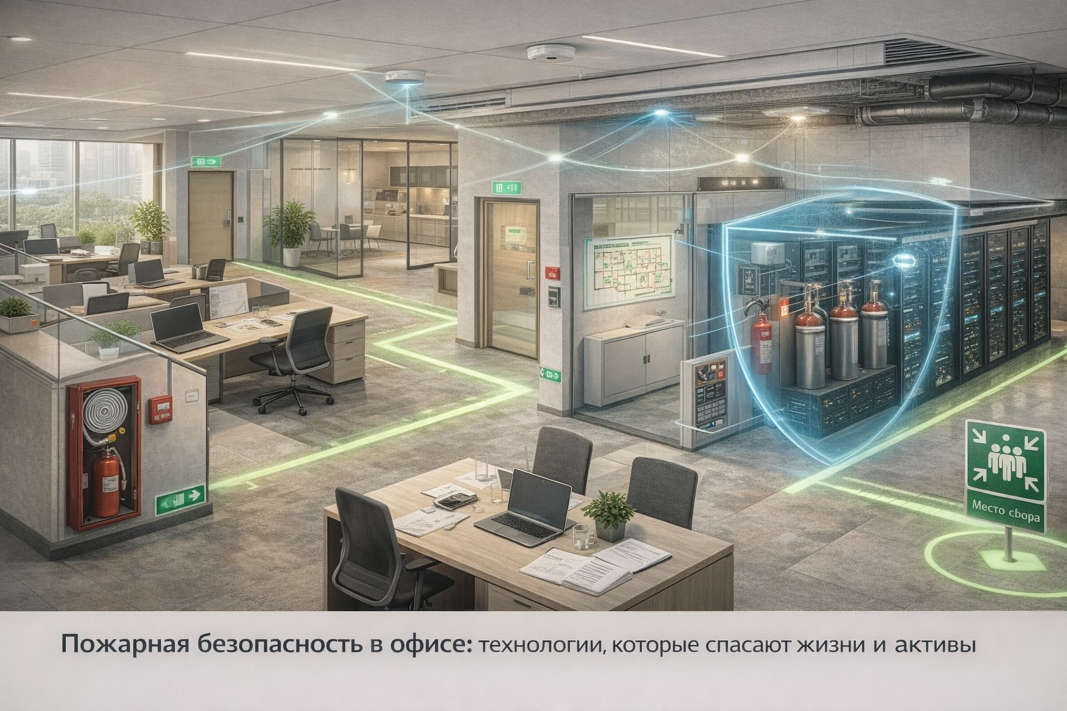 Пожарная безопасность в офисе - что реально спасает людей и бизнес