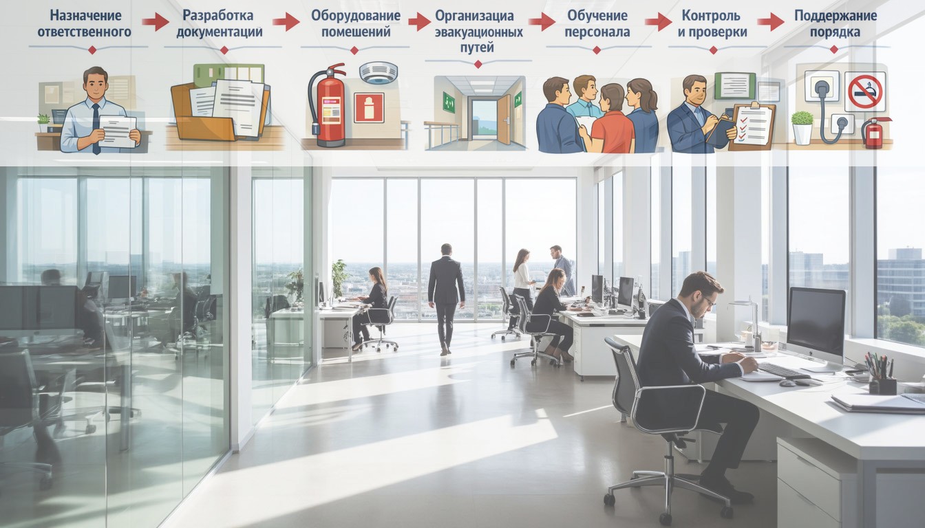 Пожарная безопасность в офисе пошаговый подход