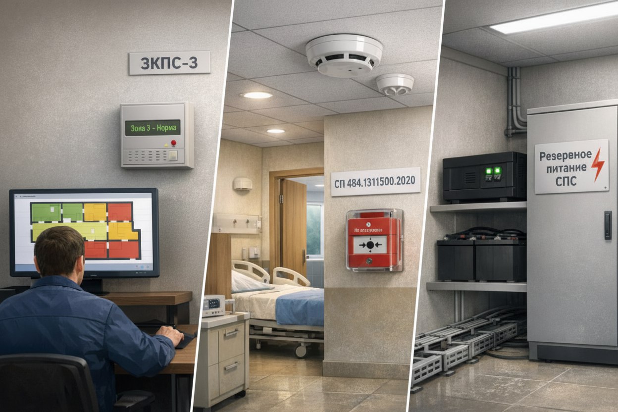 Особенности проектирования пожарной сигнализации в больницах