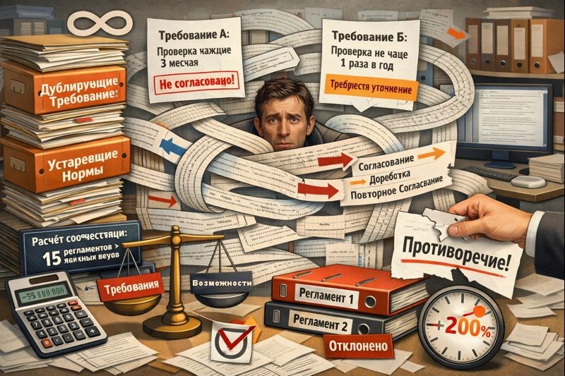 Проблемы нормативных требований: противоречивость и избыточность регламентов