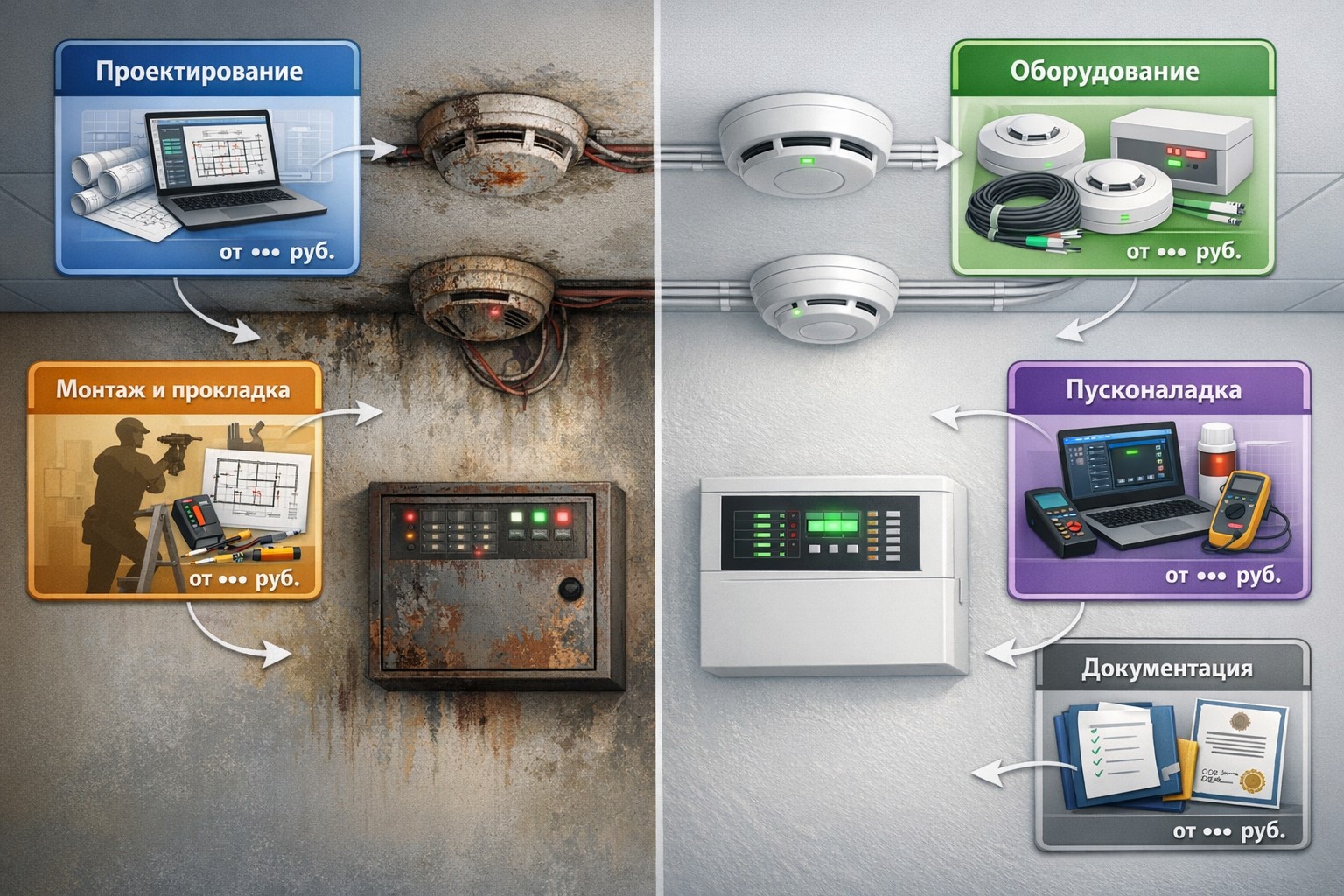 Сколько стоит замена пожарной сигнализации: расчёт затрат Сколько стоит замена пожарной сигнализации: расчёт затрат