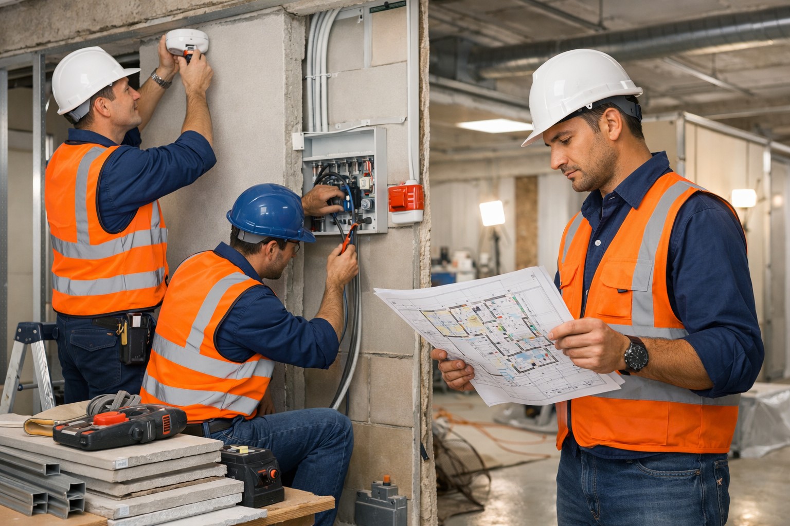 Услуги по замене системы пожарной сигнализации